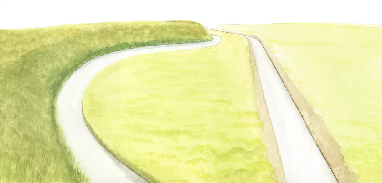 Relocated watercourse - Dick Klees